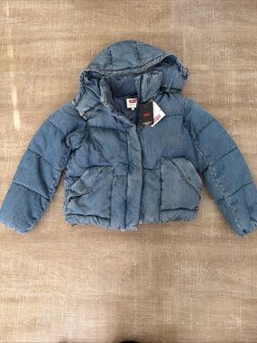 Levi WESTERN BUBBLE SHORTIE PUFFER JACKET Women’s Xs brand new retail $200